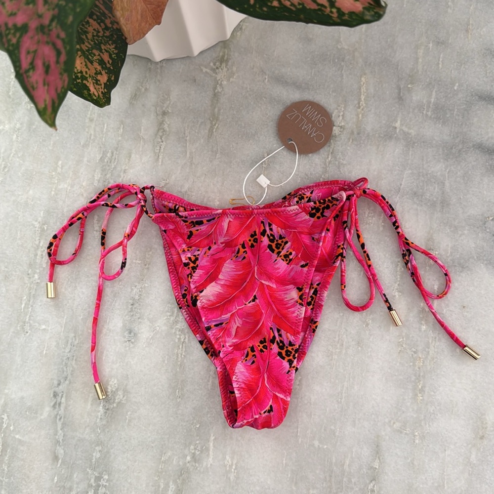 CANALUZ SWIM Boca Chica Cheek Bottom in Tropic Jag